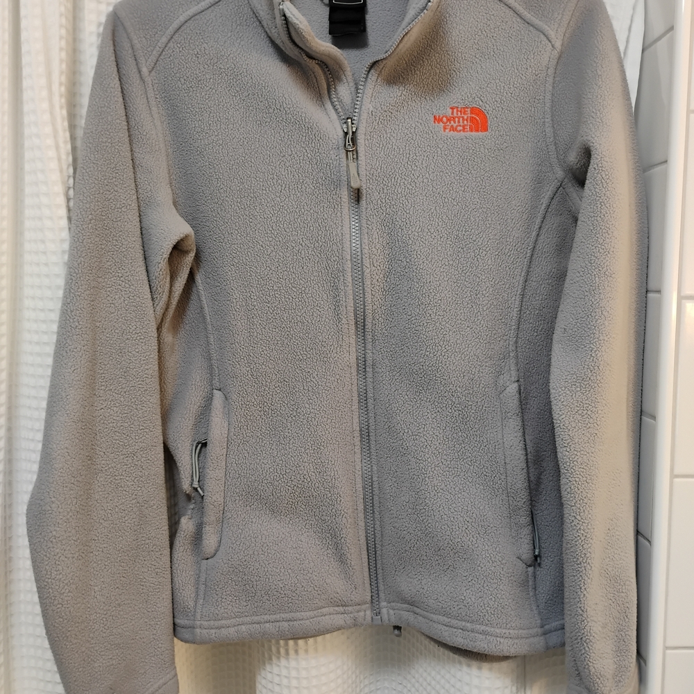The North Face Women's Gray Fleece Jacket Medium EUC